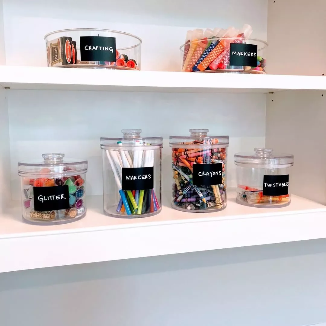 28 Brilliant Ways to Transform Your Workspace Into an Organized Haven Label Your Storage Containers