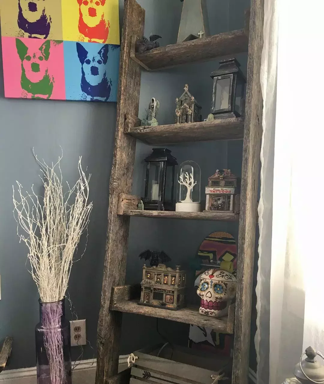 47 Creative Corner Shelf Ideas That'll Transform Your Space Ladder Corner Shelf