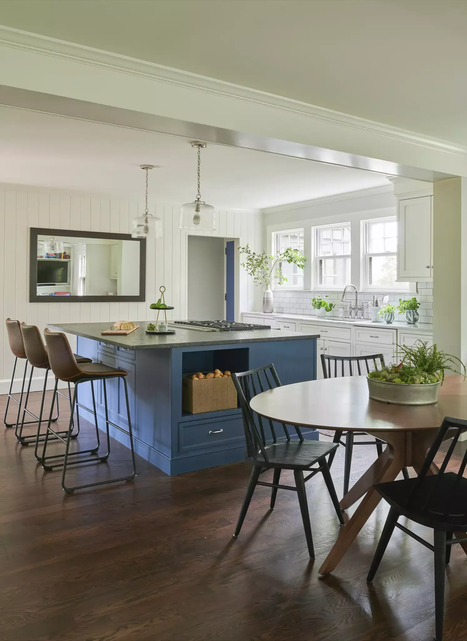 45 Stunning Kitchen Wall Decor Ideas That Transform Your Space 27 Large Framed Mirror