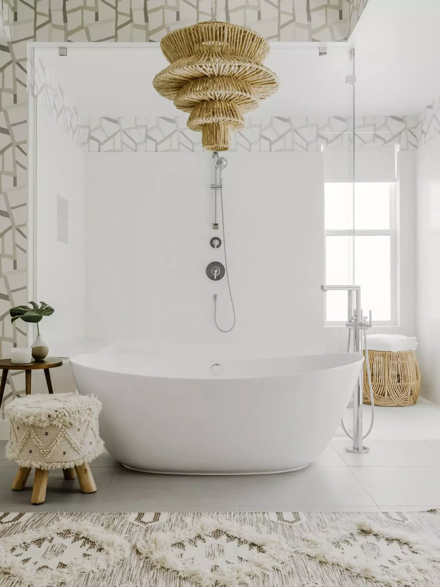 30+ Stunning Bathroom Floor Tile Ideas to Transform Your Space Large-Scale Tiles