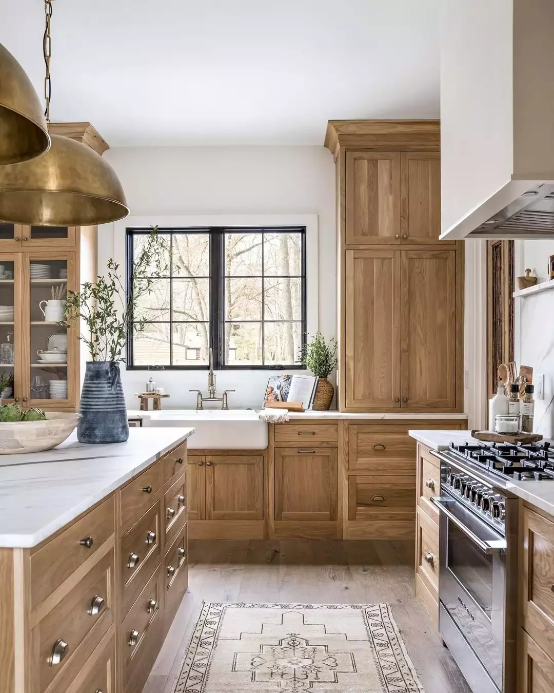 68 Charming Farmhouse Kitchen Ideas That Never Go Out of Style Larger Than Life Lighting