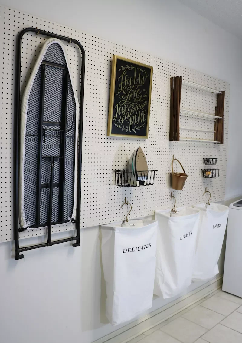 24 Creative Pegboard Organization Ideas That Will Transform Every Space in Your Home Laundry Room Storage