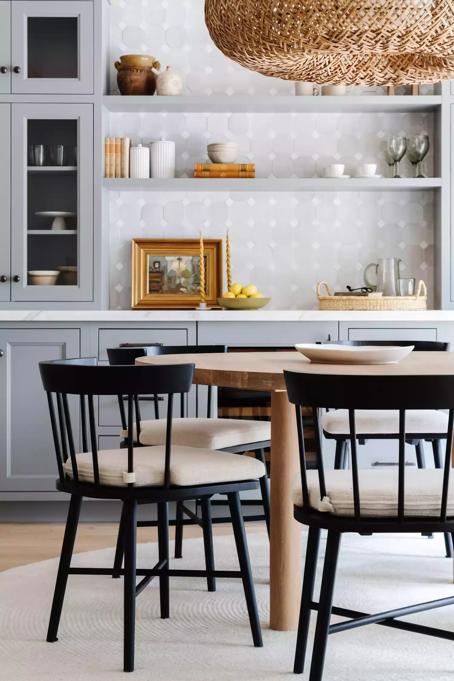 32 Modern Farmhouse Kitchen Ideas That'll Transform Your Cooking Space Lay Down a Wool Rug
