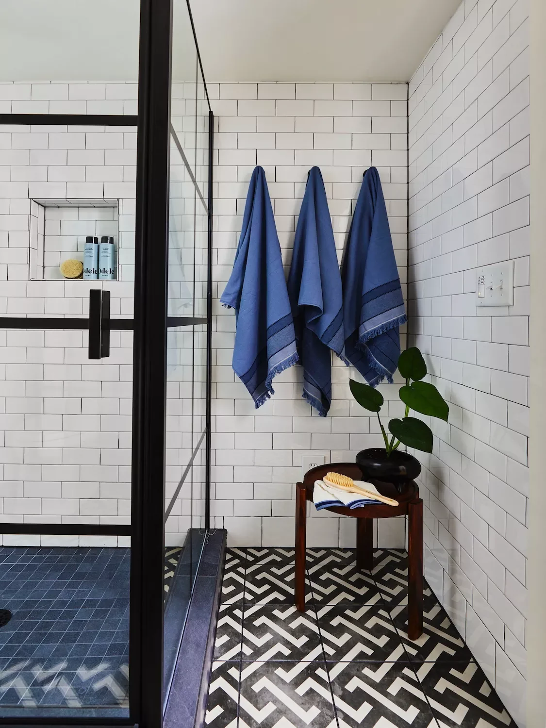 27 Creative Basement Bathroom Ideas That'll Transform Your Lower Level 4 Lay Graphic Floor Tiles