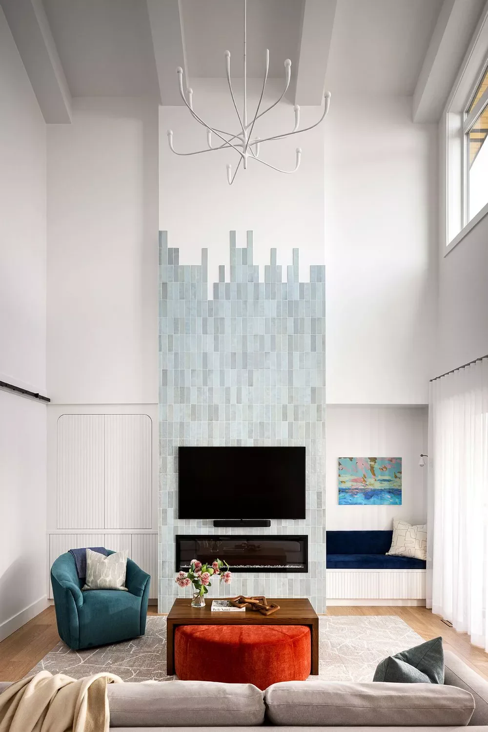 18 Creative Wall Ideas That Transform Your Space with Texture and Style 11 Lay Statement Wall Tile