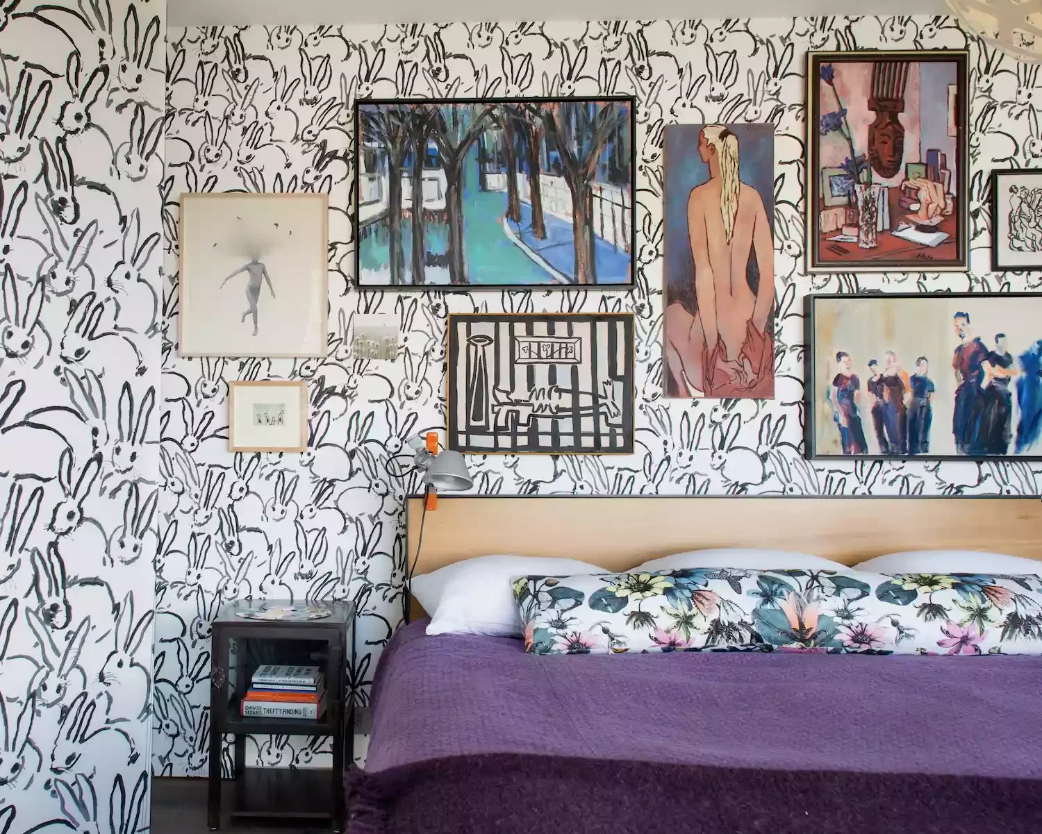 77 Bedroom Design Ideas That Perfectly Balance Personal Style and Sophistication Layer Art Over Wallpaper
