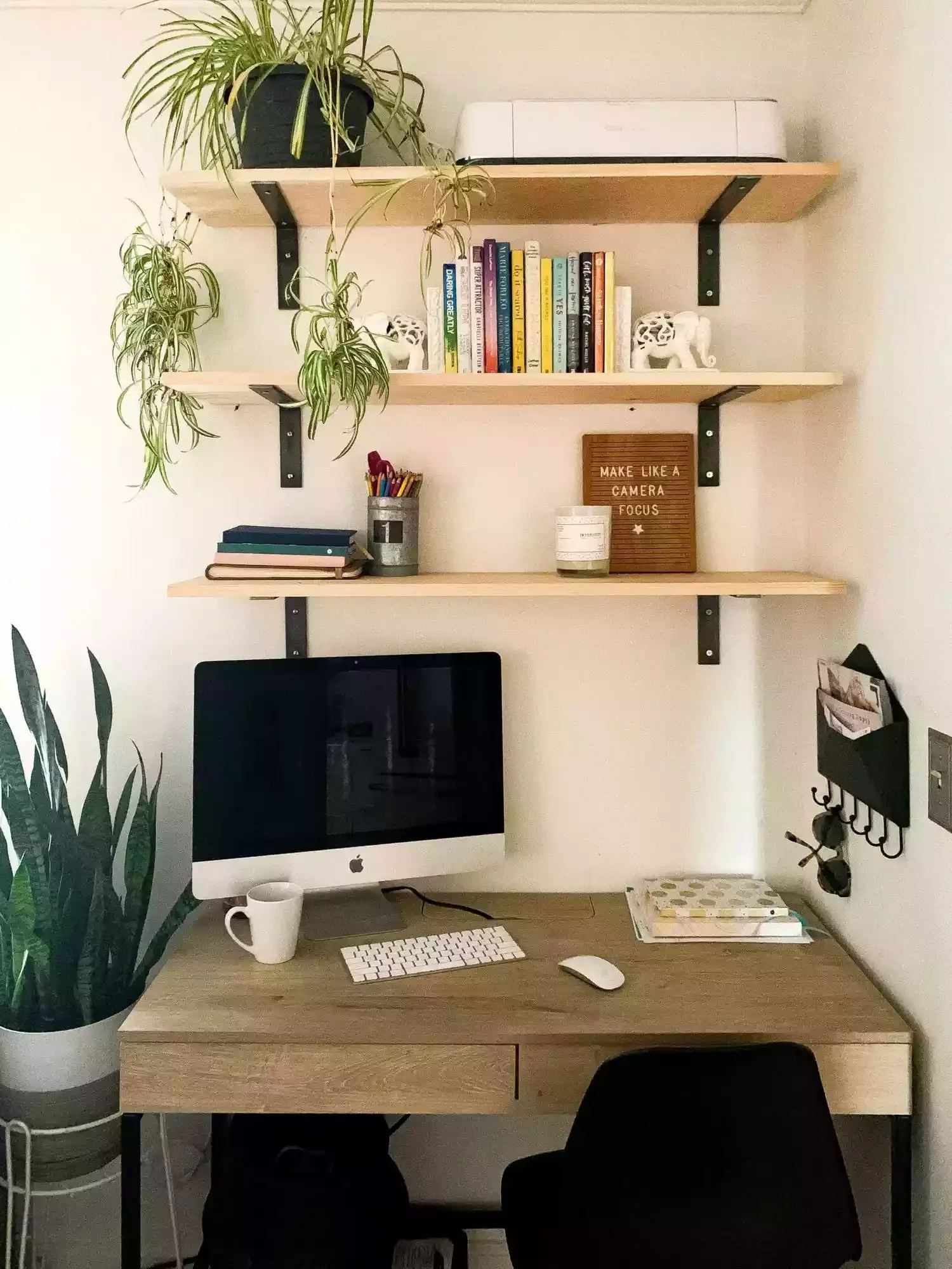 30 Creative Home Office Shelving Solutions to Transform Your Workspace Layer Wall Mounted Shelves