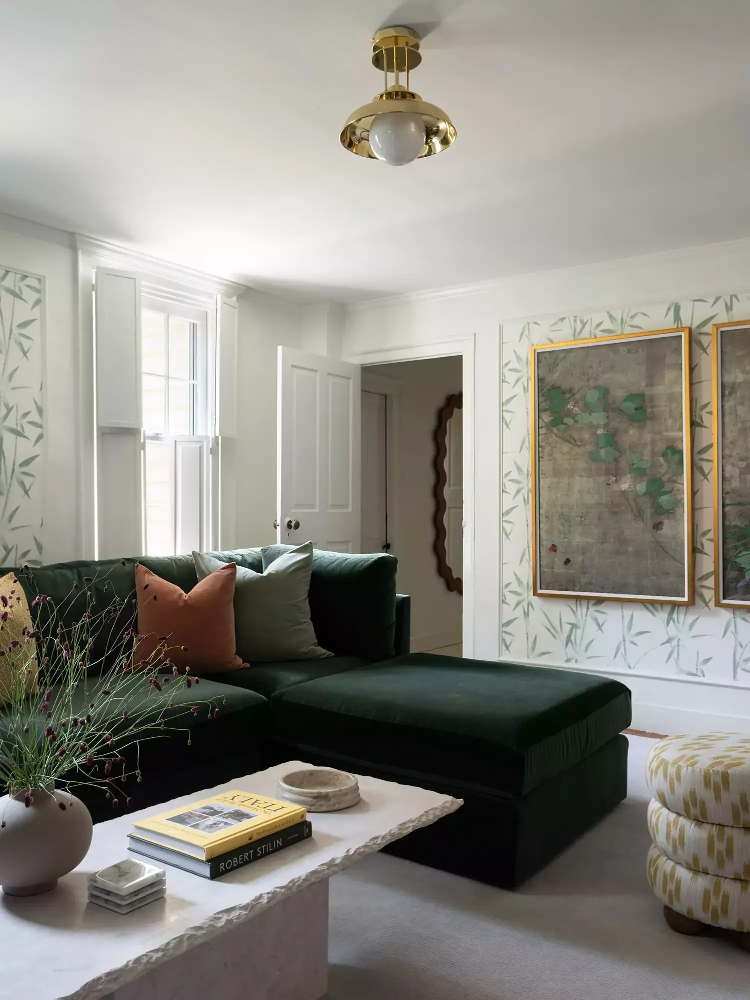 68 Stunning Contemporary Living Room Ideas That Will Transform Your Space 69 Layer Wallpaper and Art
