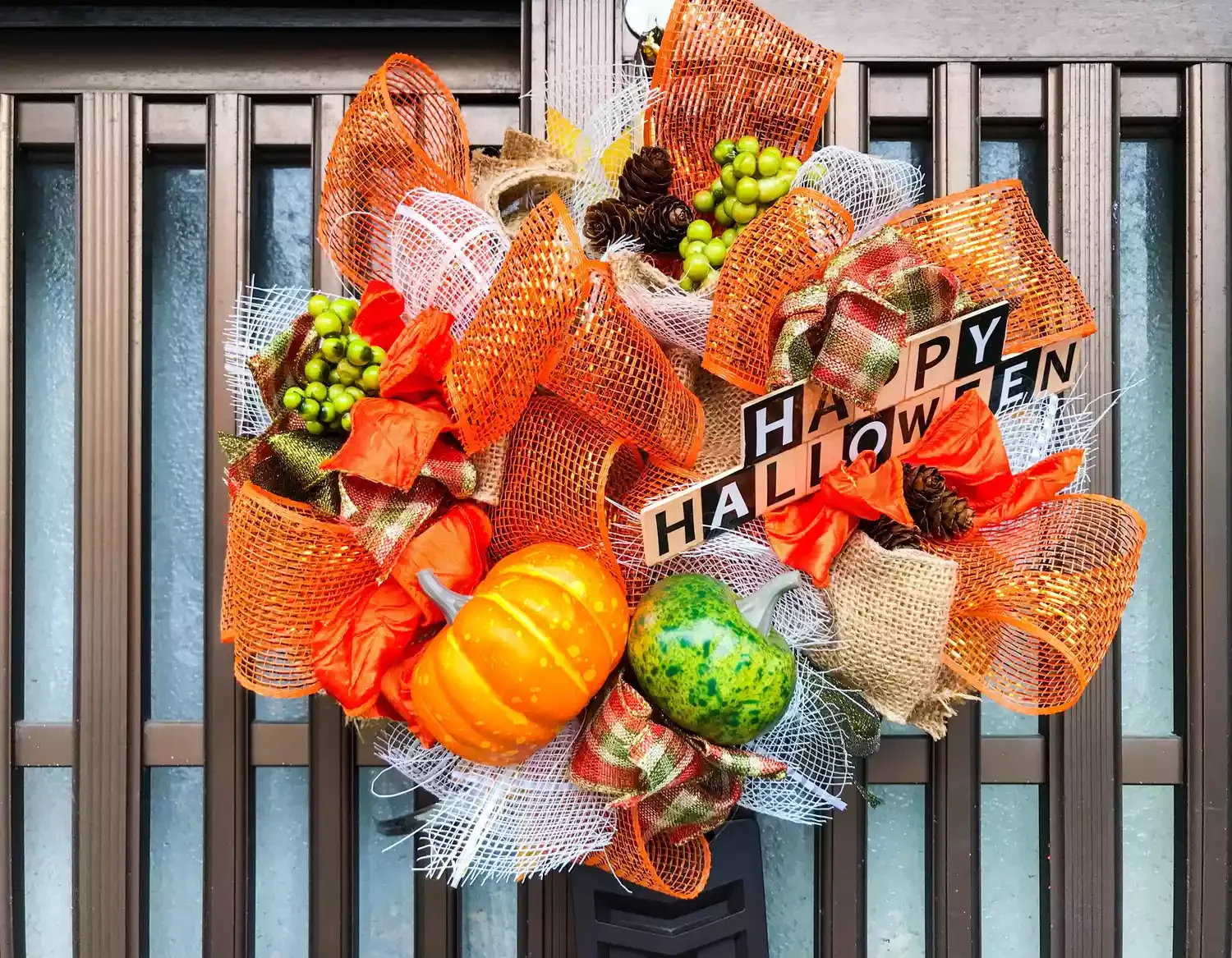 45 Spooktacular Halloween Wreath Ideas That Will Make Your Front Door the Neighborhood's Favorite Stop 21 Layered Halloween Wreath