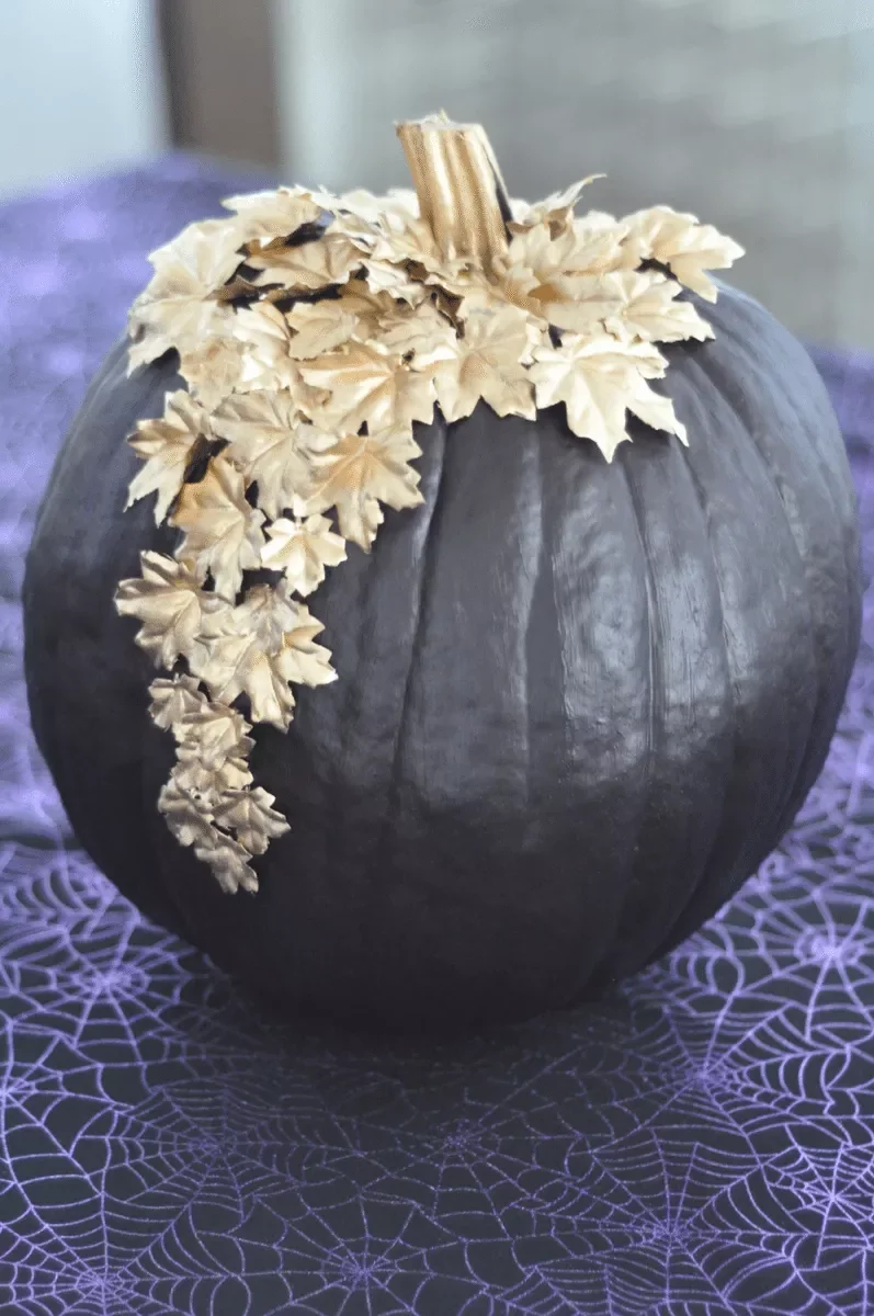 90 Creative Halloween Pumpkin Decorating Ideas to Try This Season 23 Leaf Pumpkin