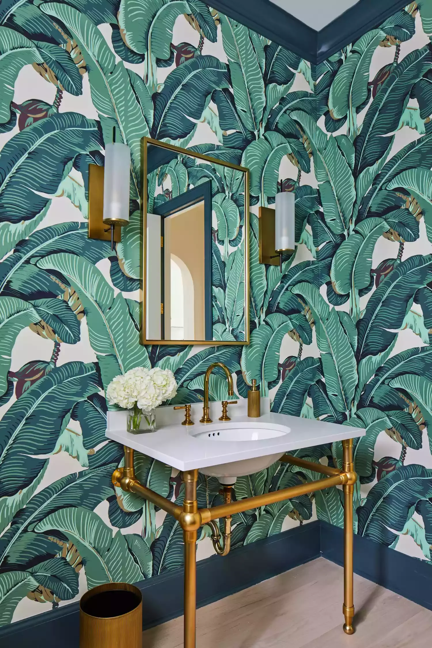 39 Stunning Bathroom Wallpaper Ideas That Will Transform Your Space 15 Leafy Botanical Wallpaper