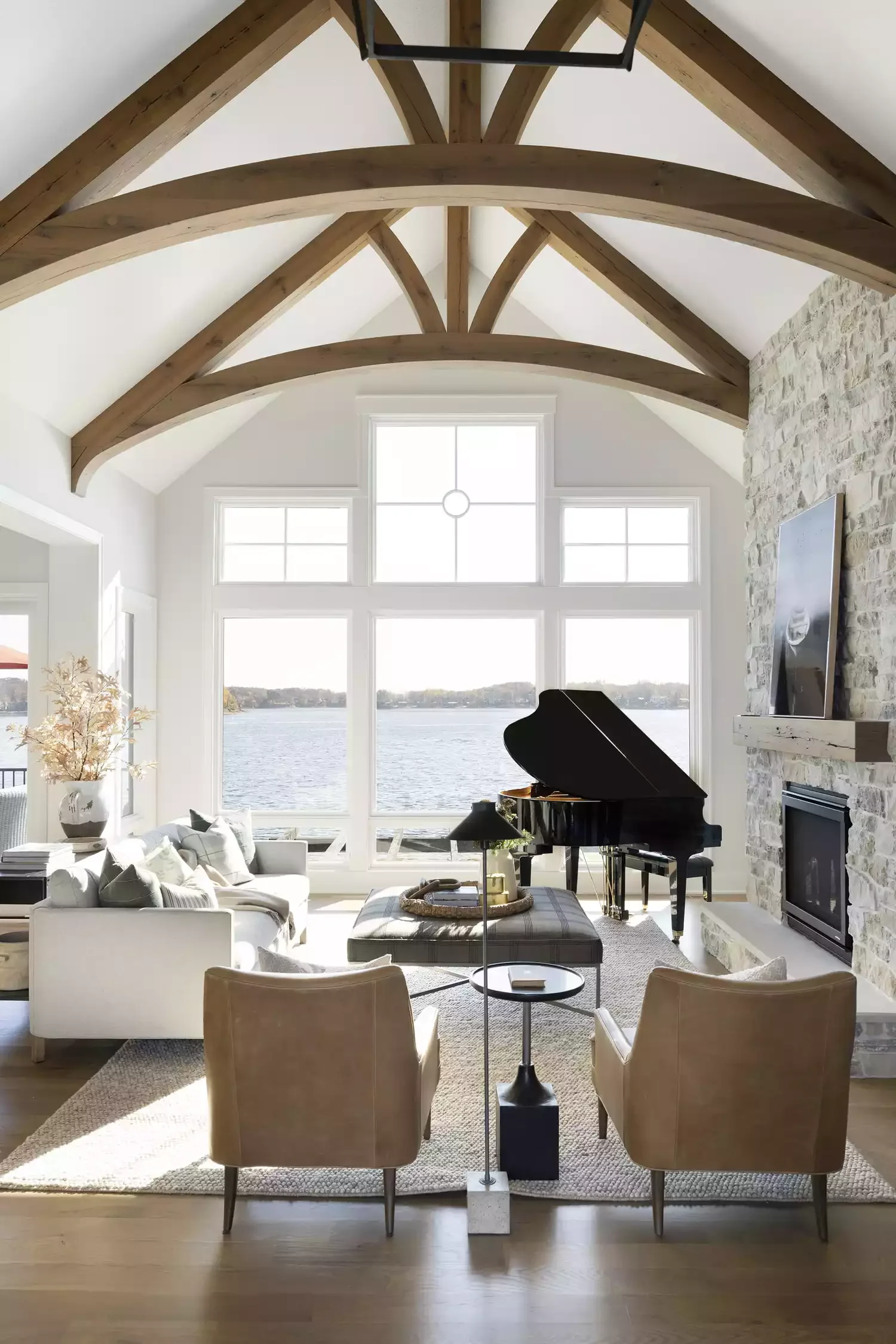 30 Stunning Vaulted Ceiling Ideas to Transform Your Space 4 Lean Into a Nautical Feel