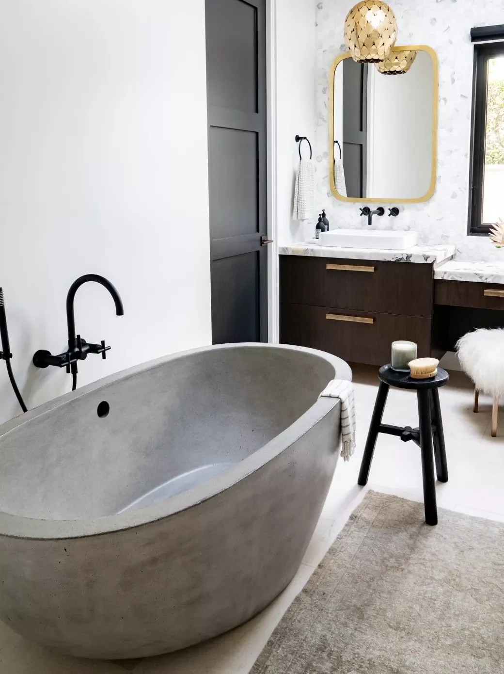22 Stunning Bathtub Design Ideas That Will Transform Your Bathroom 20 Lean Into an Industrial Look With a Cement Tub