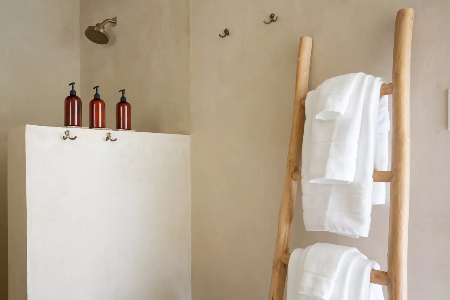 35 Brilliant Bathroom Organization Ideas That Will Transform Your Space Instantly Lean a Ladder for Towel Storage