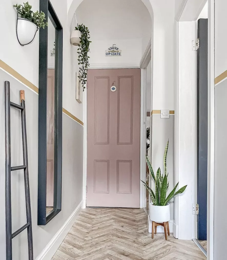26 Stunning Hallway Decorating Ideas to Transform Your Home's Passageways 16 Lean a Ladder