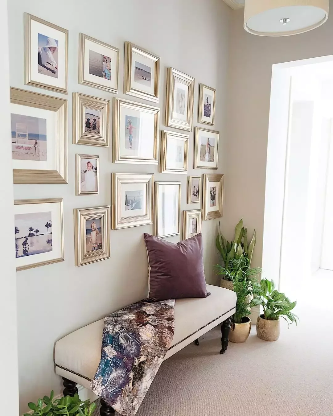 31 Creative Photo Wall Ideas to Transform Your Home 21 Leave Room for Snaps to Come