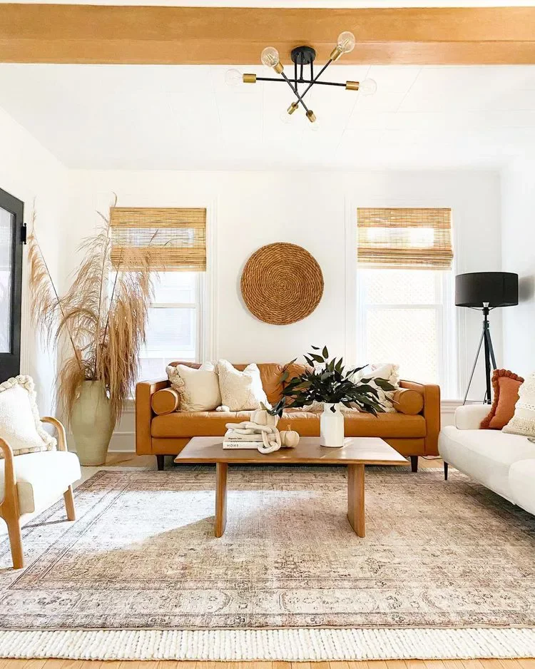 40 Effortless Modern Fall Decorating Ideas That Feel Just Right 18 Let Leather Shine