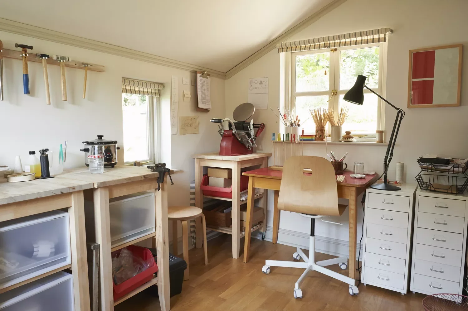 25 Brilliant Small Craft Room Ideas That Will Spark Your Creative Fire Let the Light in