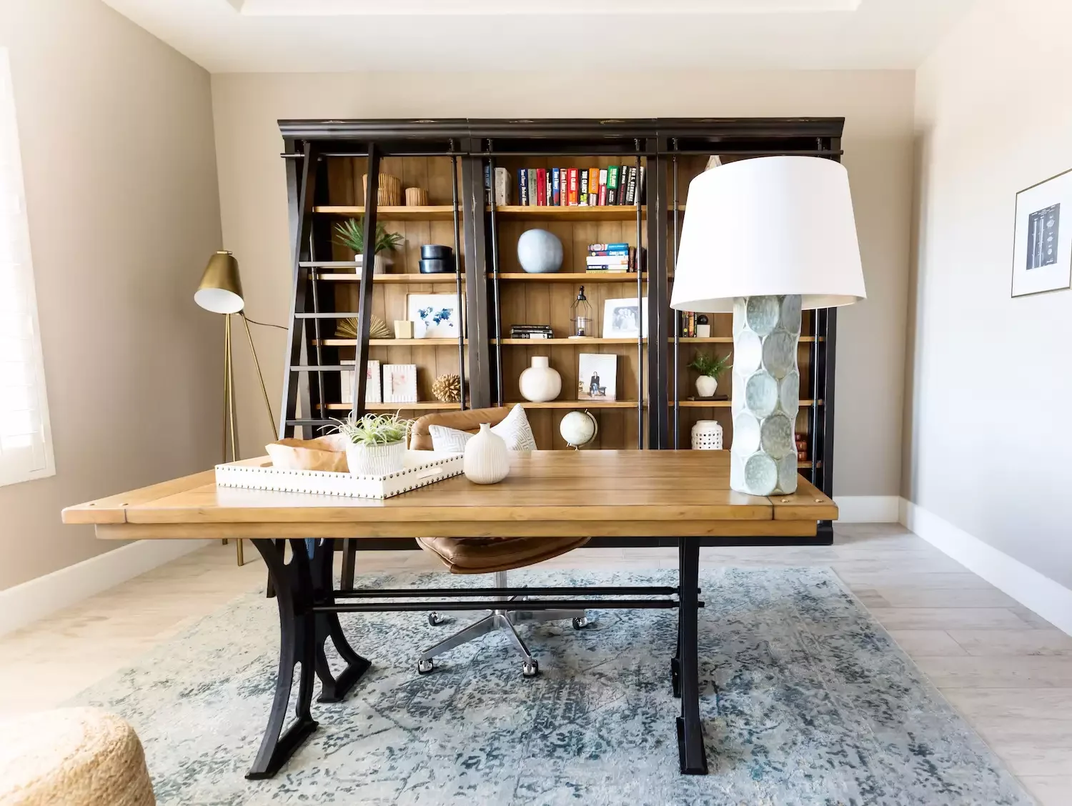 25 Creative Home Office Storage Solutions to Transform Your Workspace Library Ladder