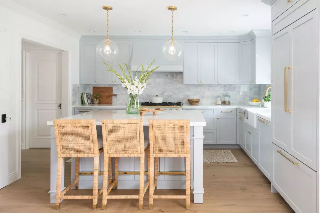 31 Stunning Kitchen Color Combinations That Will Transform Your Cooking Space 14 Light Blue + White