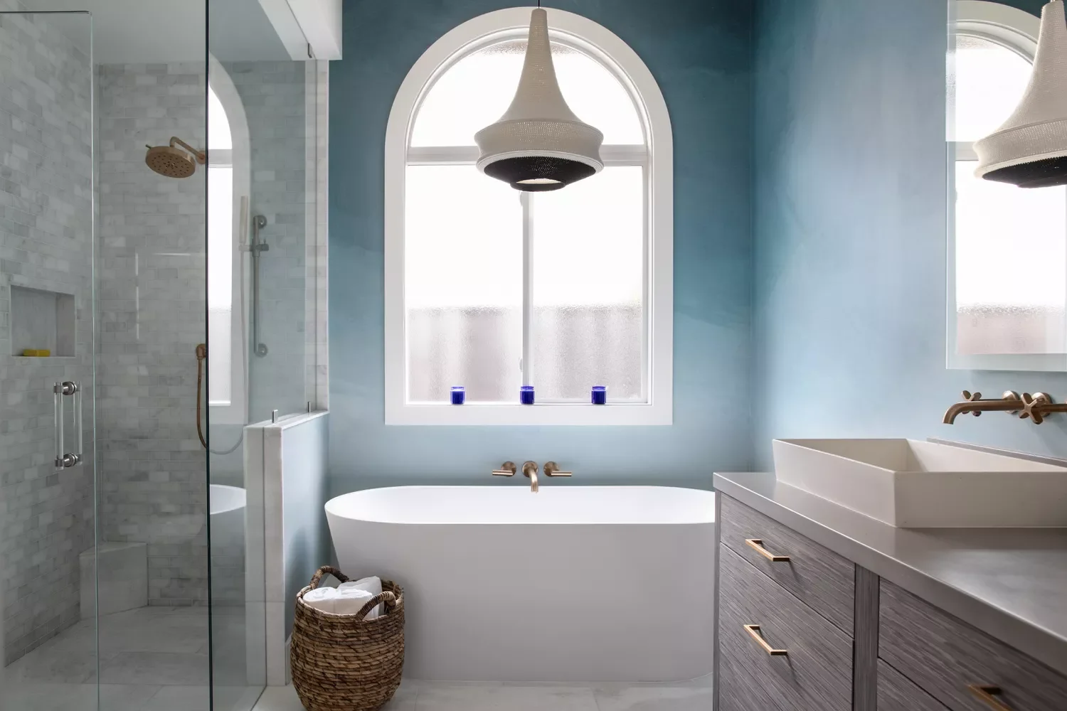 30 Professional Designer Paint Colors That Transform Any Bathroom 23 Light Blue
