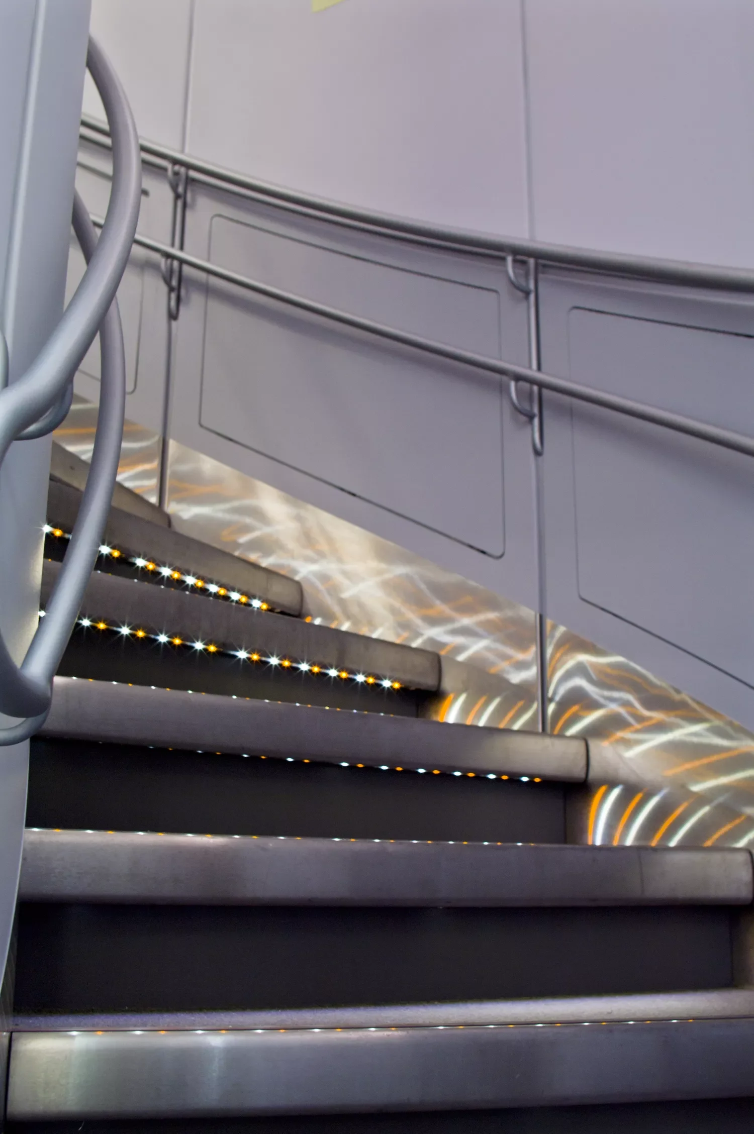 15 Creative Basement Stairway Ideas to Completely Transform Your Lower Level 14 Light Up the Stairs With LED Lights