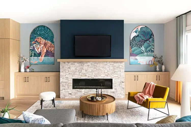 34 Stunning Fireplace Built-In Ideas That Transform Your Living Space 34 Light Wood Built-Ins