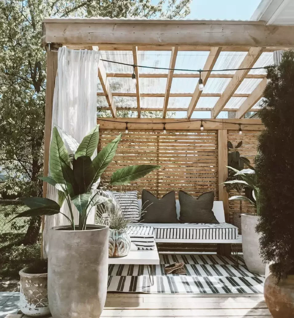 31 Stunning Pergola Ideas to Transform Your Backyard Into a Stylish Retreat 4 Light Wood Pergola