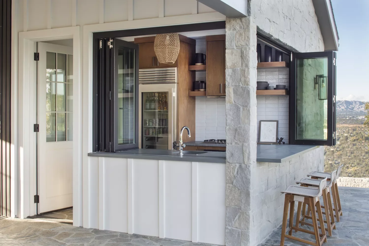 27 Creative Small Outdoor Kitchen Ideas That Transform Your Space 4 Light and Airy Outdoor Kitchen