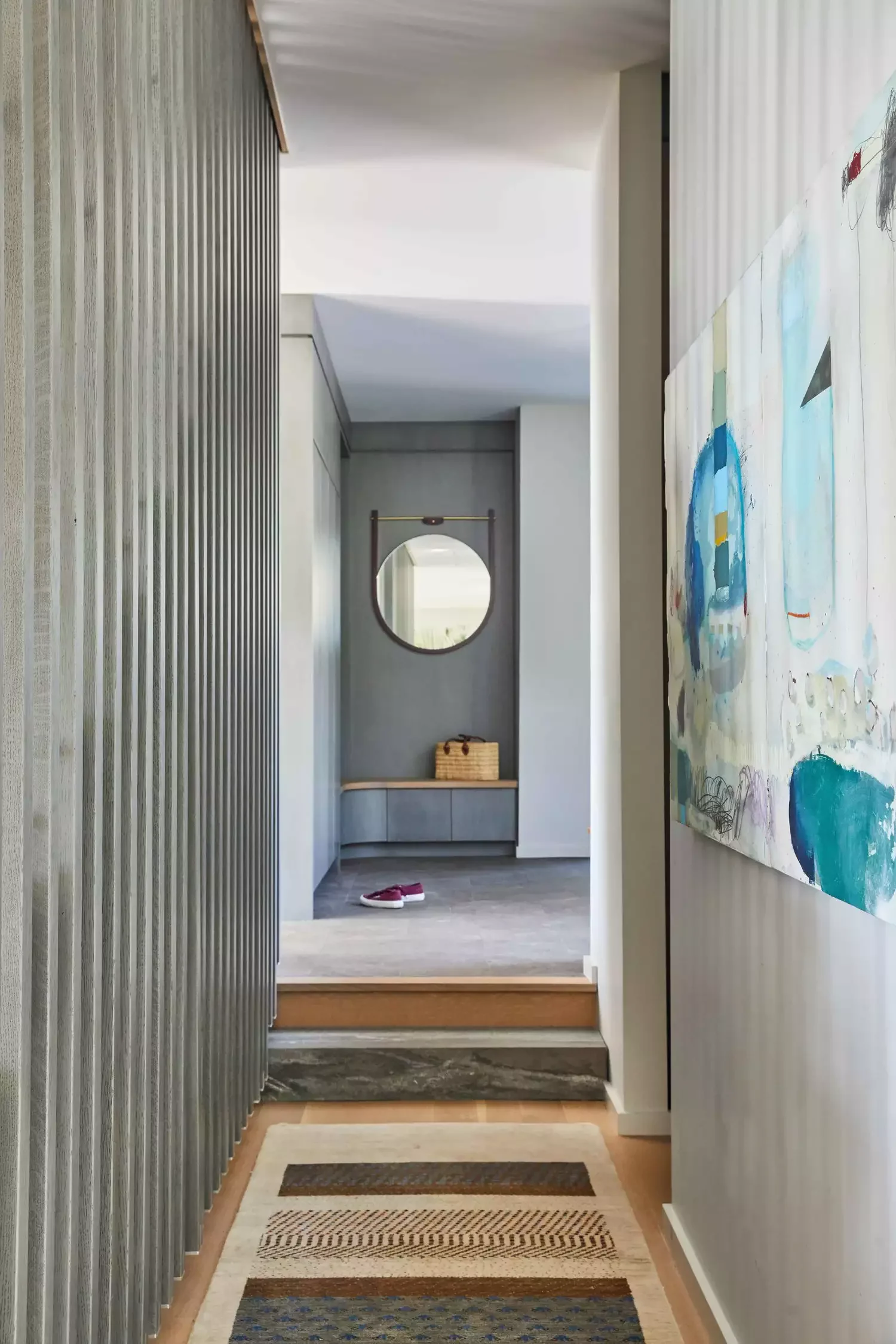 55 Wood Slat Wall Accent Ideas That Make Any Room Look Incredible Lighten Up the Hallway