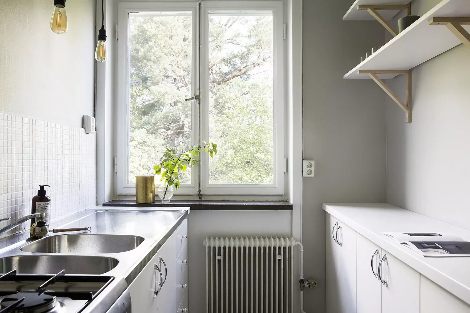 46 Galley Kitchen Design Ideas That Maximize Style and Function 25 Limit Upper Cabinetry