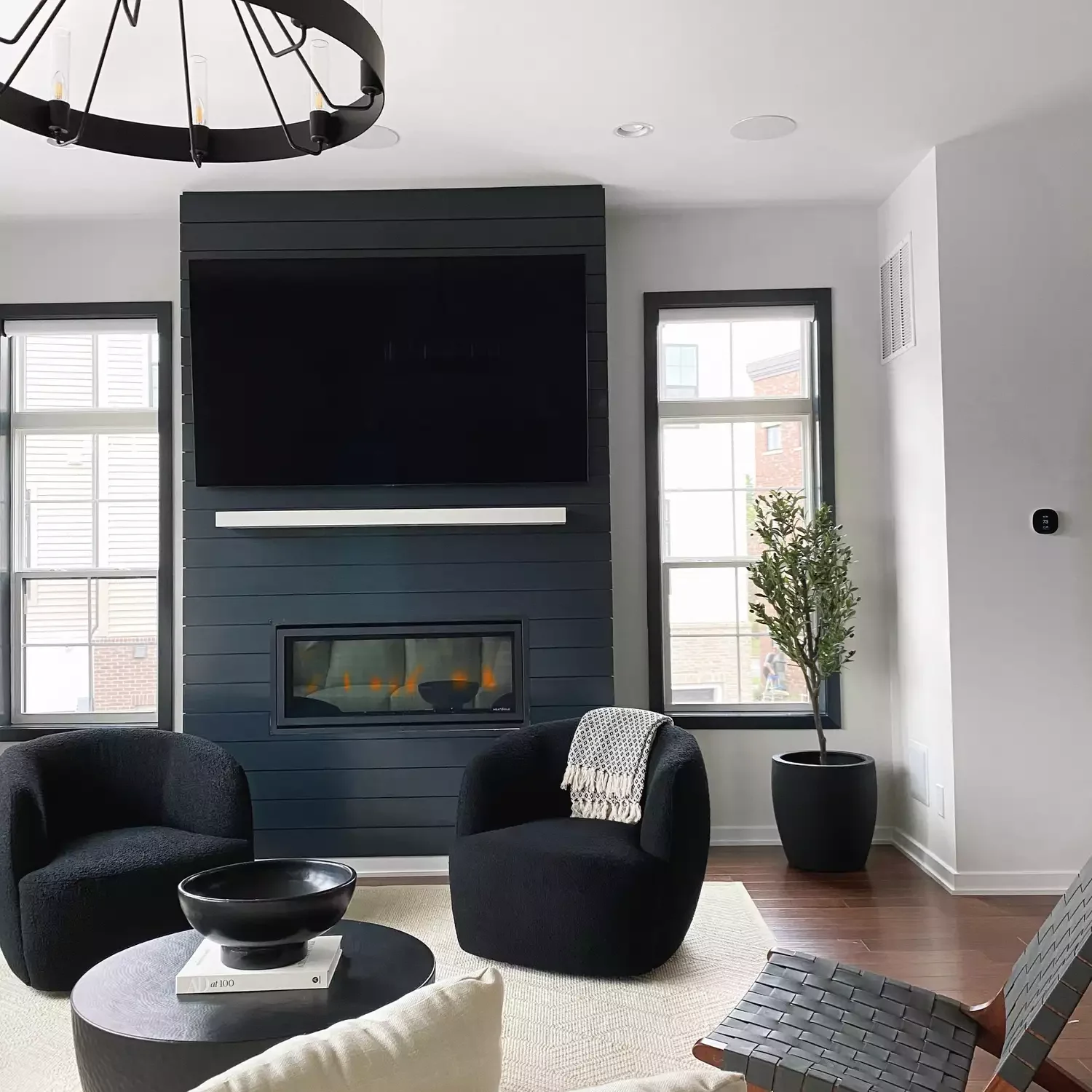 45 Contemporary Living Room Ideas That Create Timeless Style Linear Fireplace
