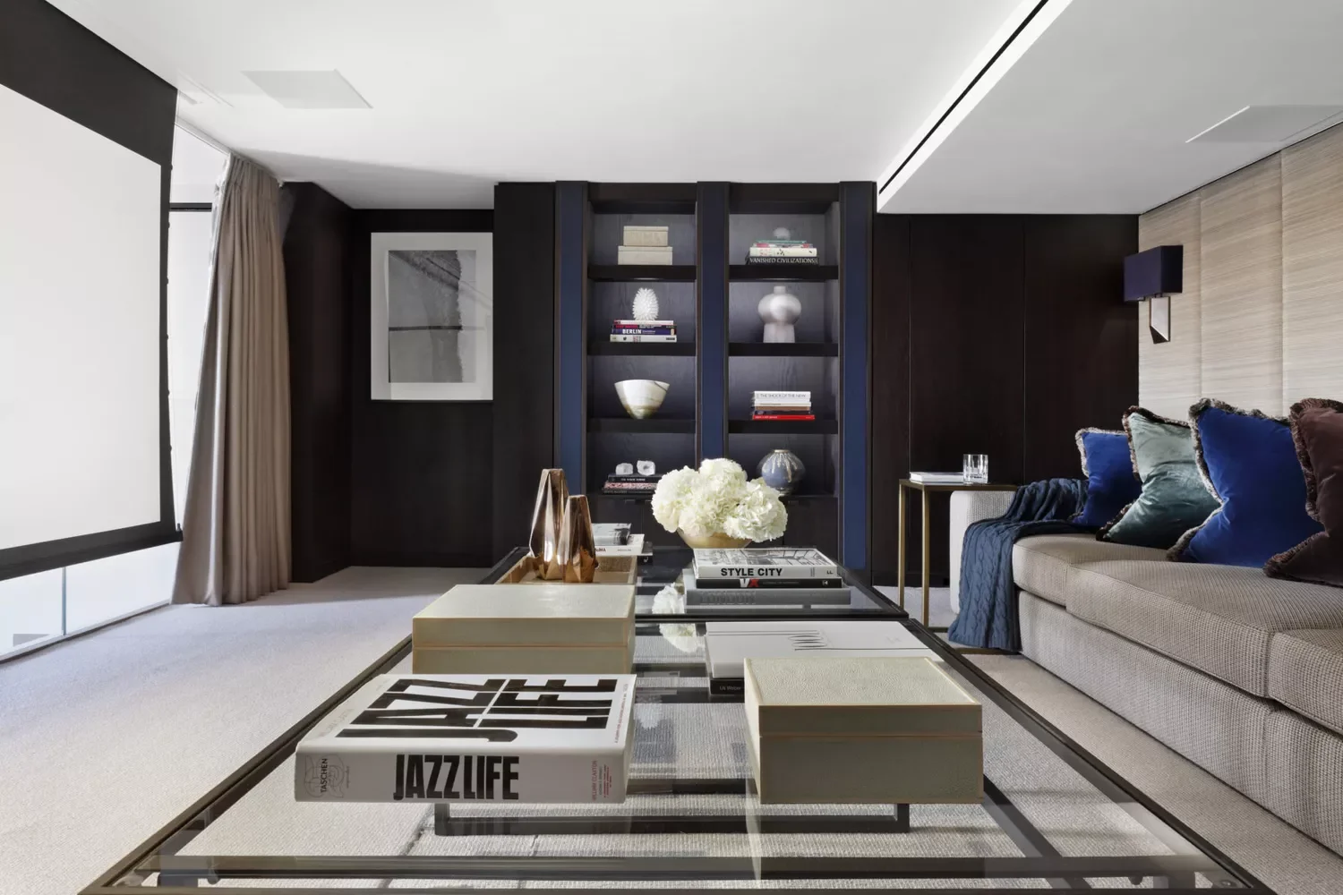 47 Stunning Blue Living Room Ideas That Work With Any Design Style 15 Living Room Accent Wall
