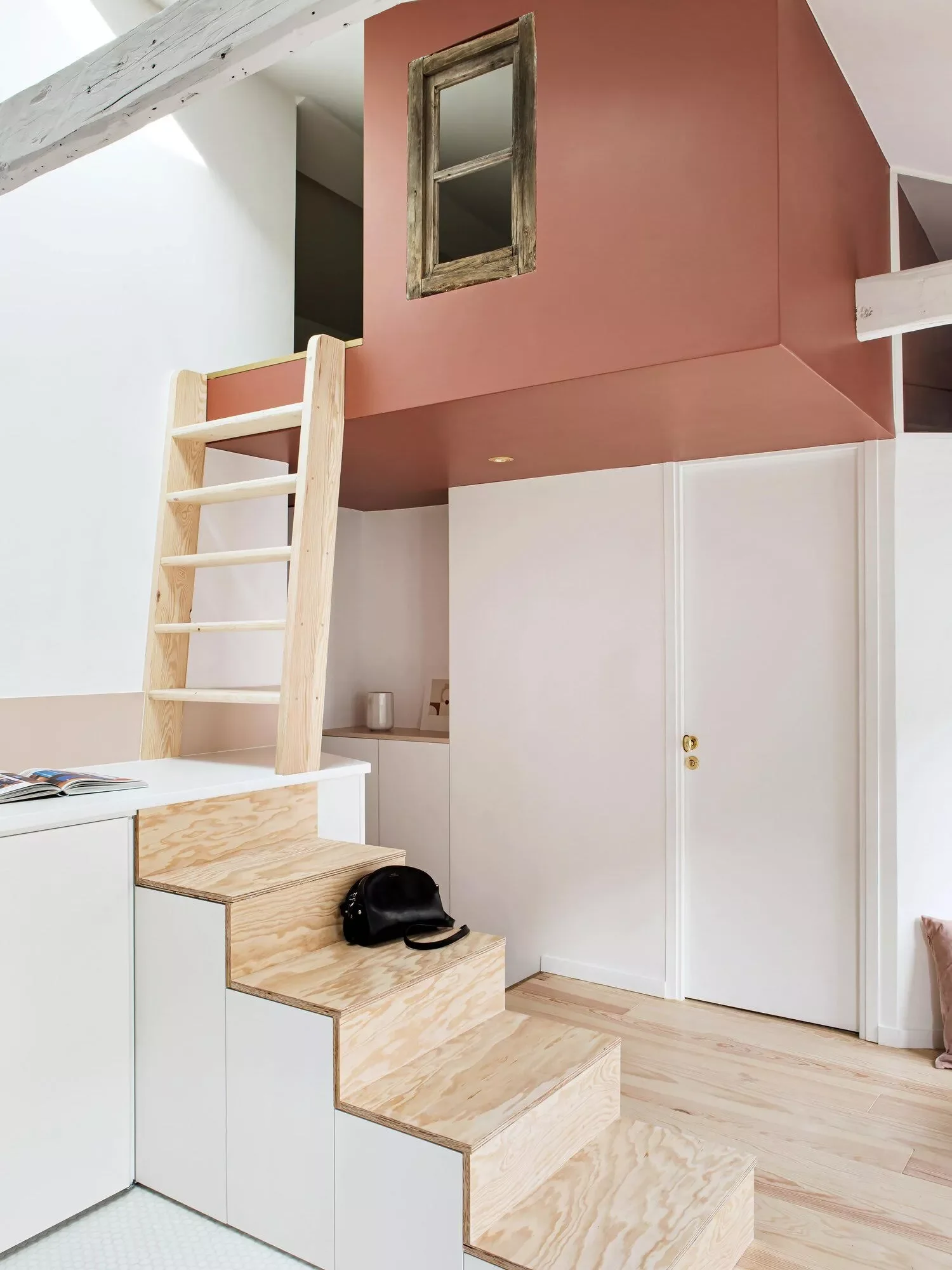 28 Space-Saving Loft Bedroom Ideas That Will Transform Your Small Space 15 Loft Bed Ladder Staircase
