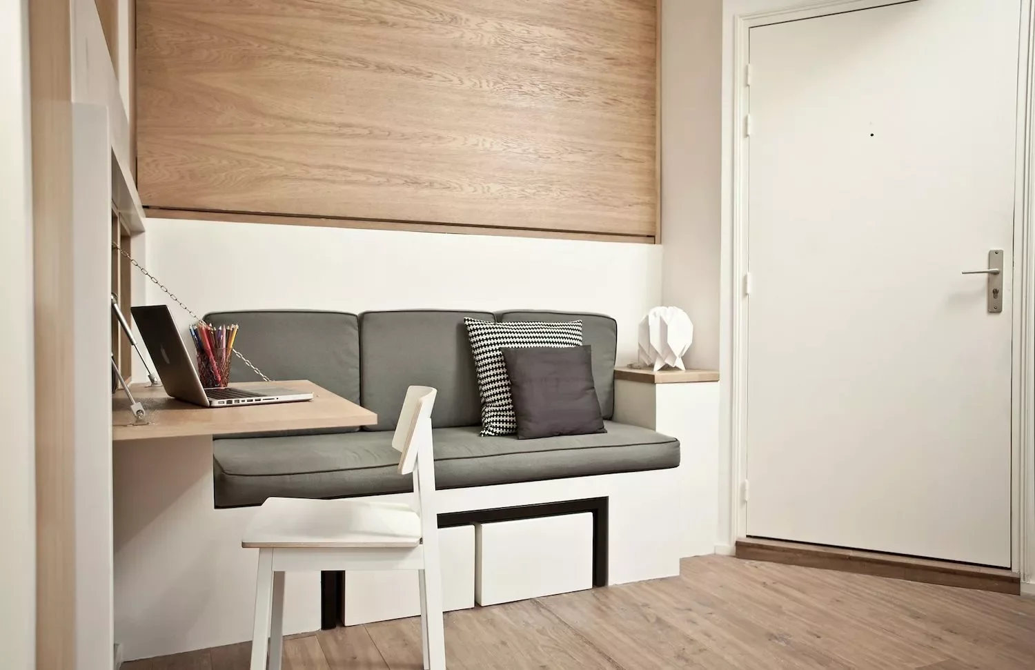 33 Space-Saving Murphy Bed Ideas That Will Transform Your Home 33 Loft-Style Murphy Bed (Closed)
