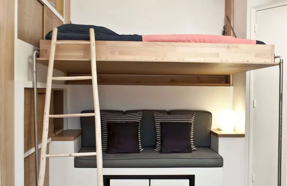 33 Space-Saving Murphy Bed Ideas That Will Transform Your Home 32 Loft-Style Murphy Bed (Open)