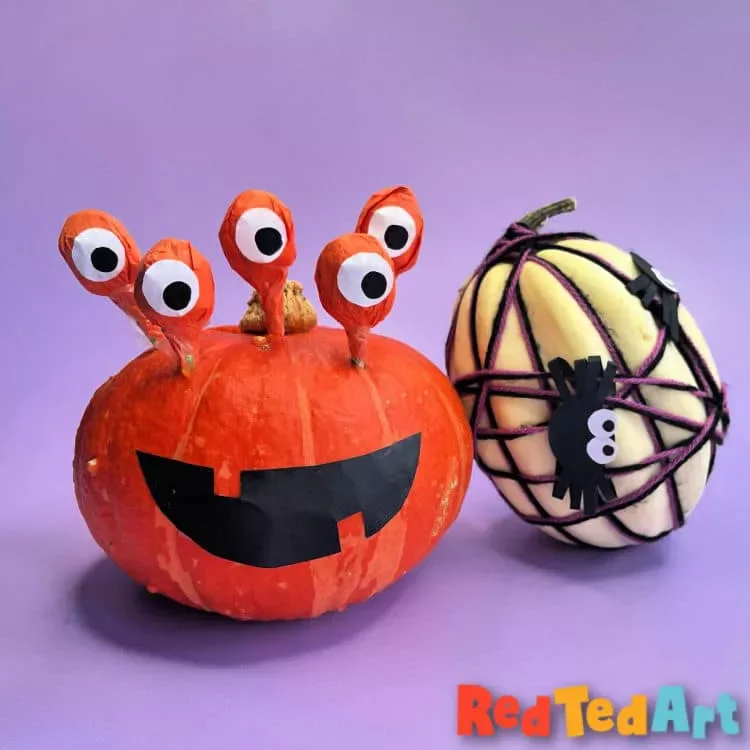 90 Creative Halloween Pumpkin Decorating Ideas to Try This Season 22 Lollipop Monster Pumpkin