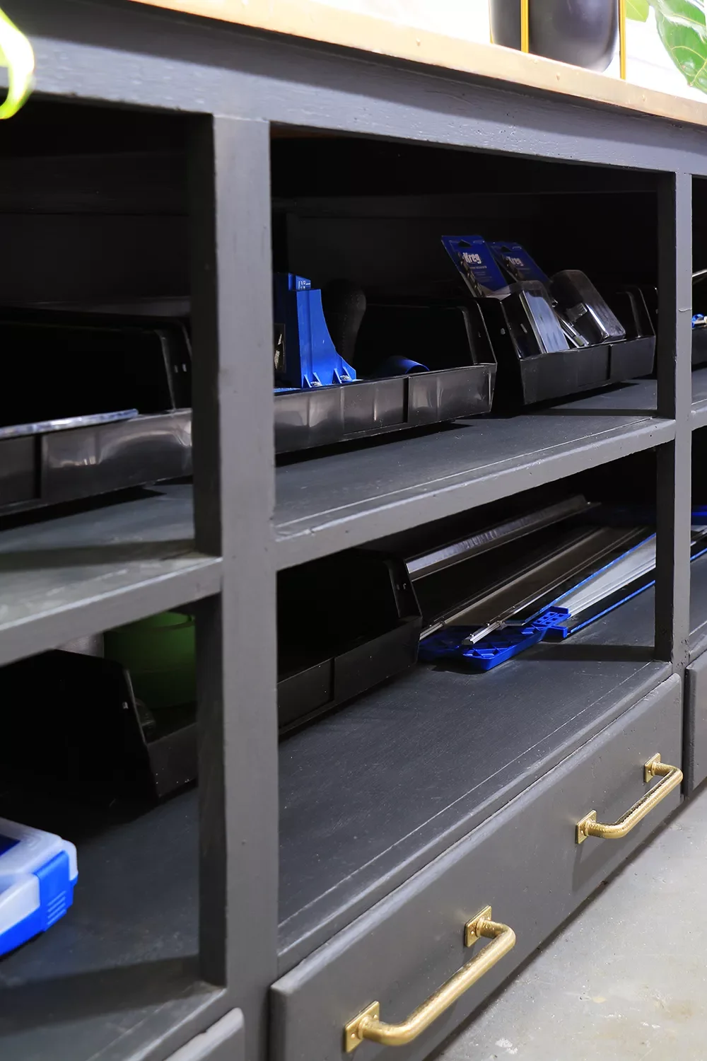 52 Creative DIY Garage Organization Ideas That Transform Your Space Low-Sitting Cabinet