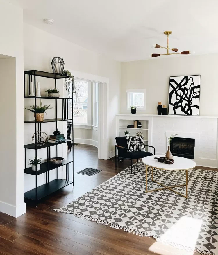 50 Contemporary Fireplace Designs That Will Transform Your Living Space 6 Maintain a Monochrome Theme