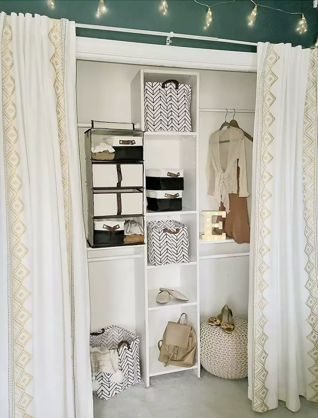 21 Gorgeous Closet Curtain Ideas That Instantly Hide Your Clutter Make It Glam