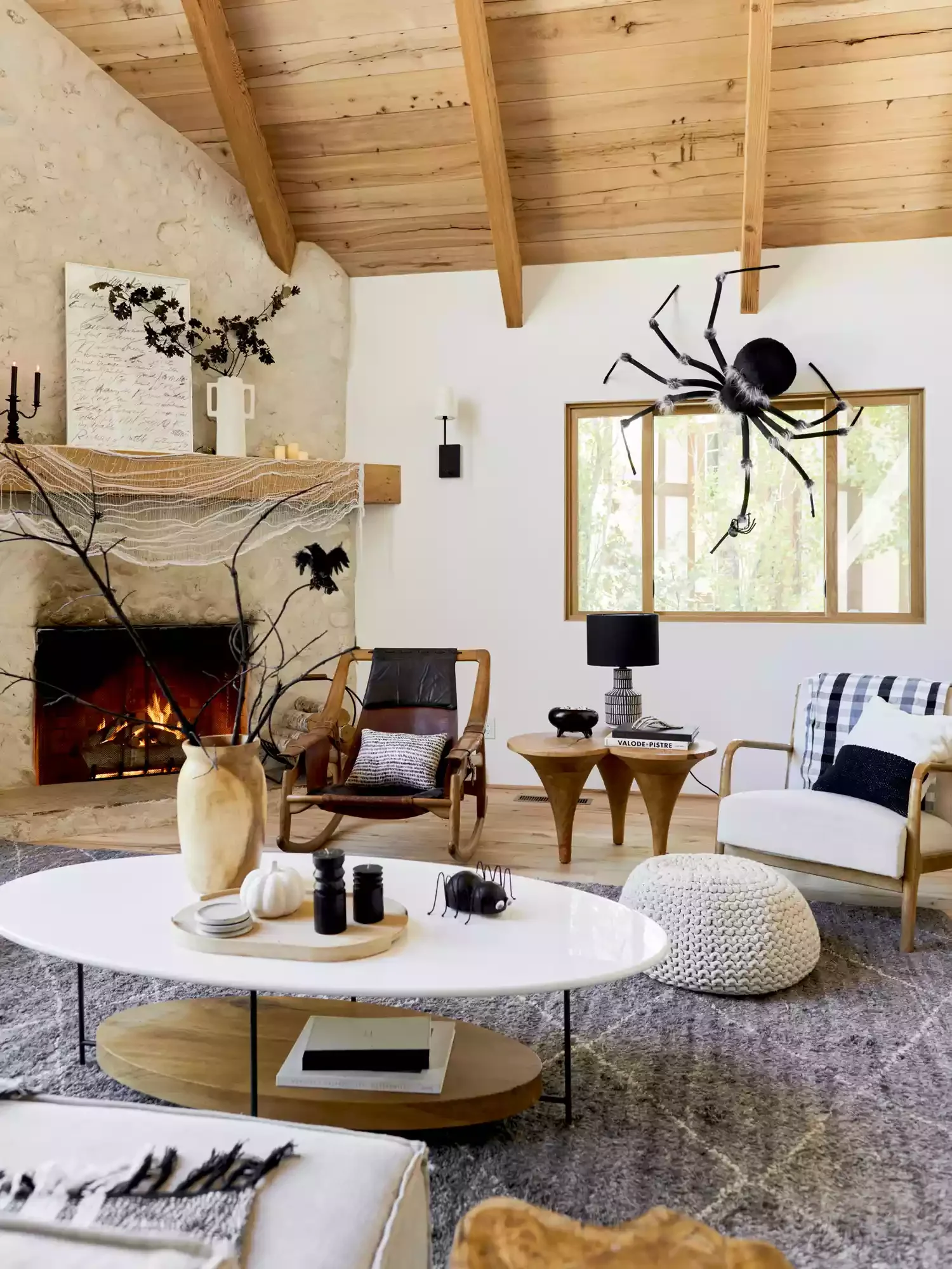 30 Enchanting Halloween Fireplace Mantel Ideas to Transform Your Space 2 Make It Matte Black