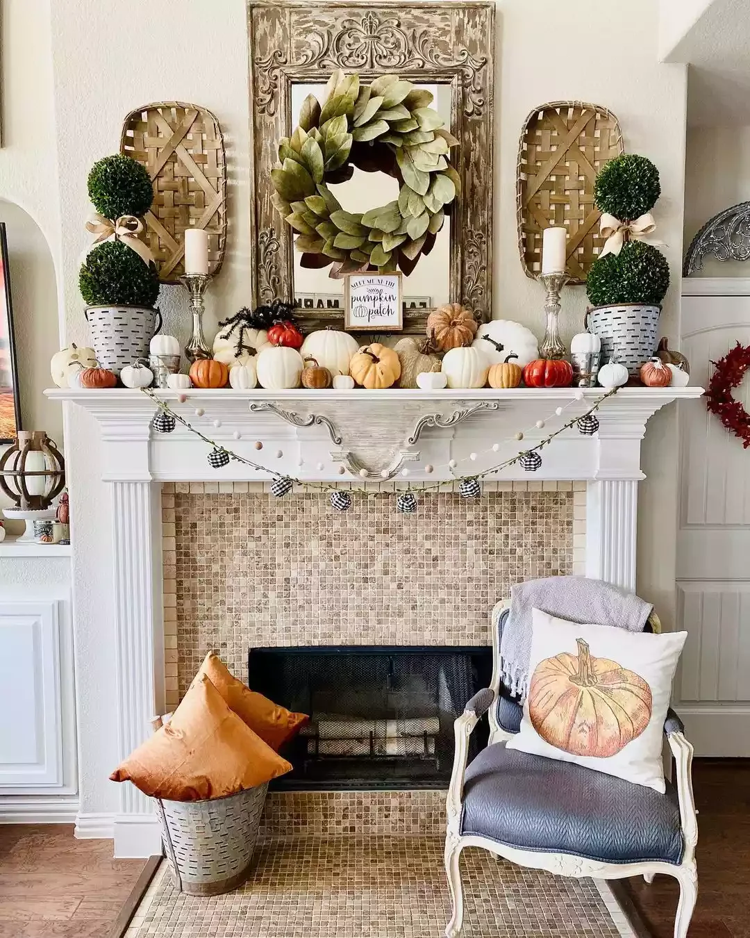 33 Cozy Farmhouse Fireplace Styling Ideas That Transform Your Living Space 14 Make It Maximalist