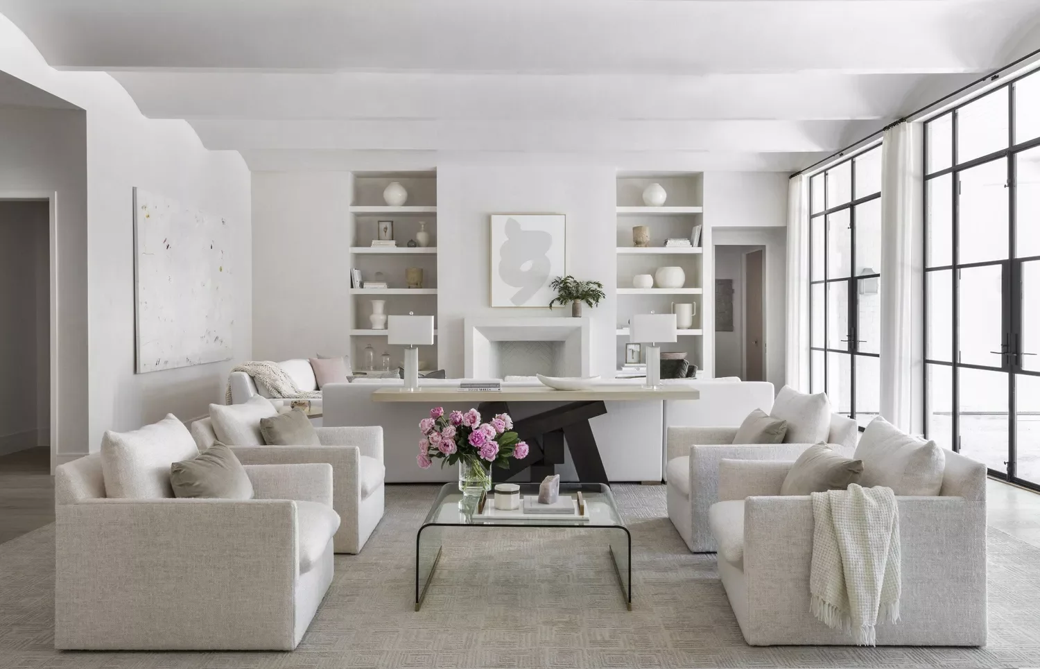 68 Stunning Contemporary Living Room Ideas That Will Transform Your Space 34 Make It Monochromatic