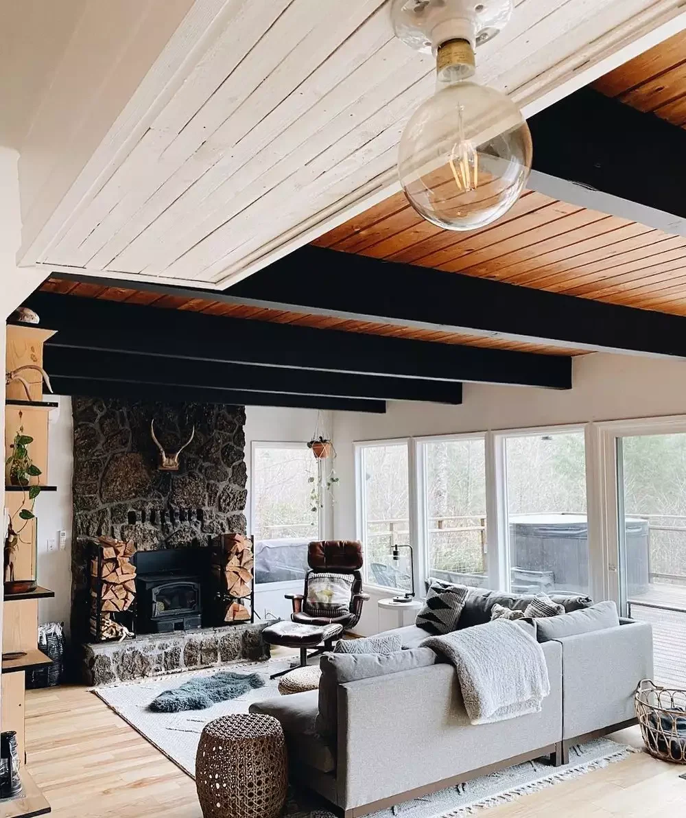 38 Stunning Ceiling Beam Ideas to Transform Your Home 25 Make It Moody
