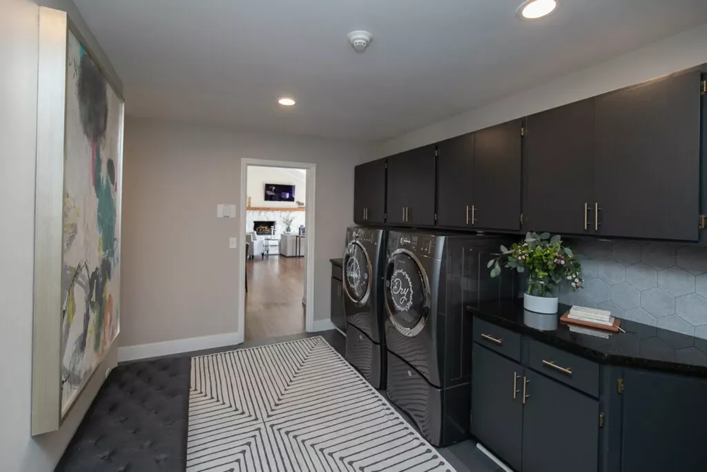 76 Brilliant Finished Basement Design Ideas That Actually Work Make Laundry Day Easier