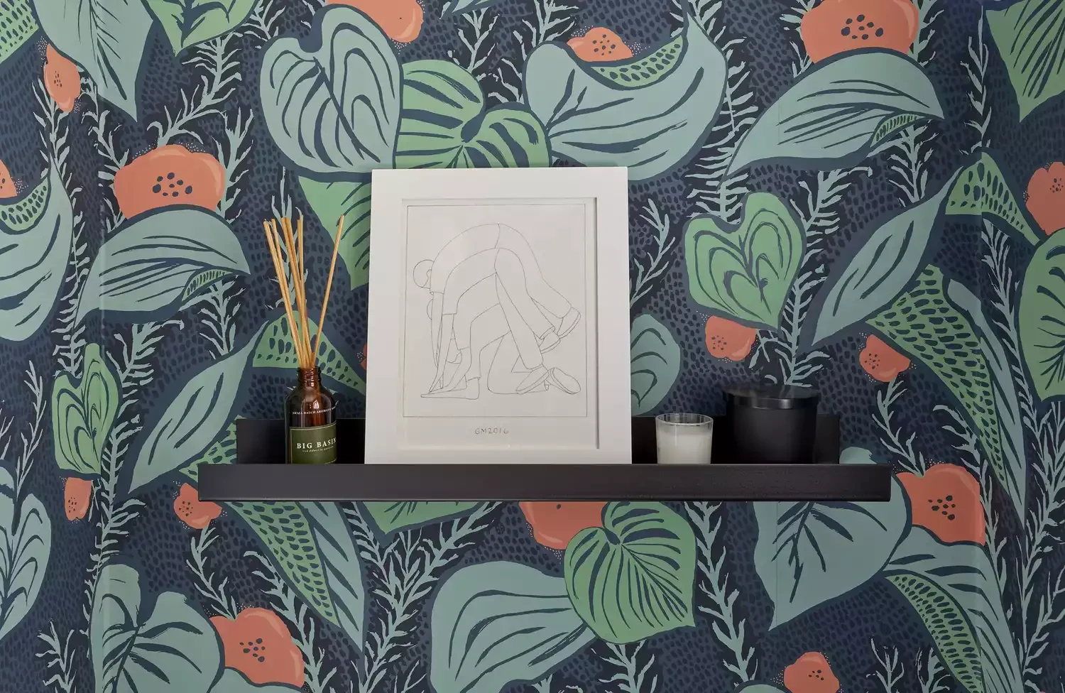20 Stunning Bathroom Art Ideas to Transform Your Space 10 Make Use of a Floating Shelf