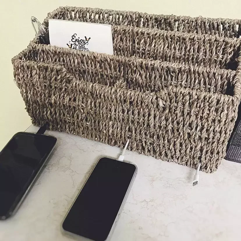 12 Smart Charging Station Solutions to Banish Cable Chaos Make Use of a Woven Basket