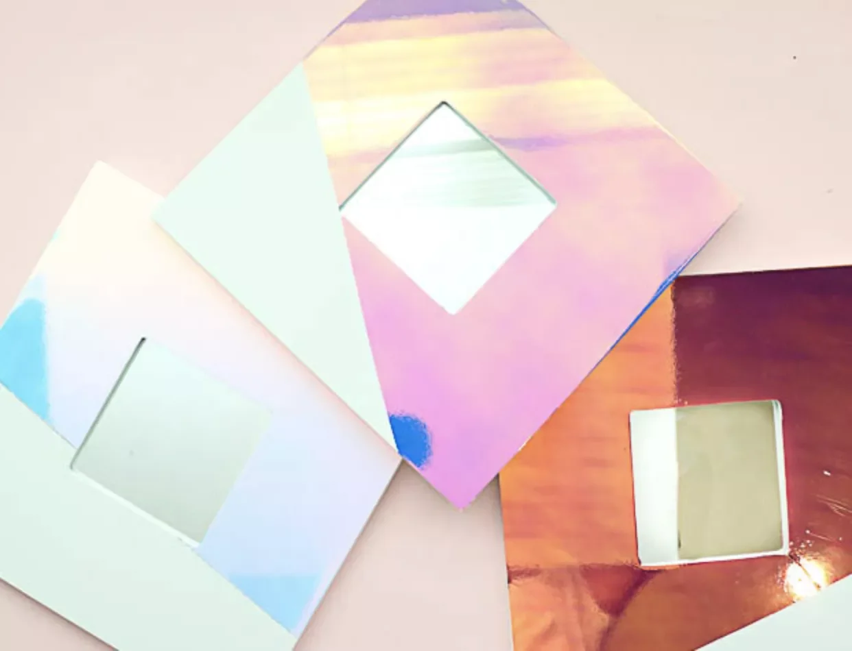 26 Creative DIY Mirror Frame Projects That Will Transform Your Space Make Your Own Holographic Frame