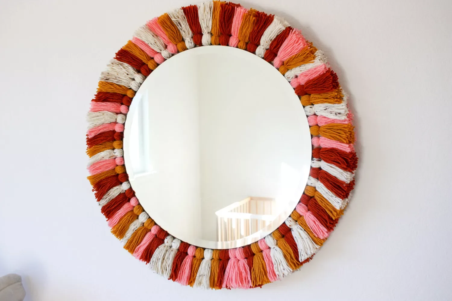 26 Creative DIY Mirror Frame Projects That Will Transform Your Space Make a Bohemian Tassel Mirror