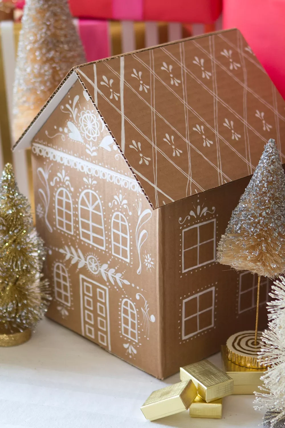 115 Stunning Christmas Decorating Ideas to Transform Your Home This Holiday Season Make a Cardboard House
